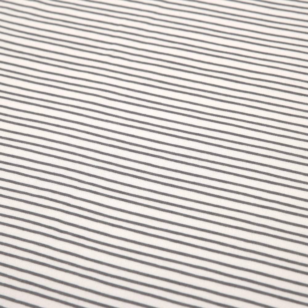 Lässig Babydecke - Bio Baumwolle, Striped Grey Riesige Rabatte