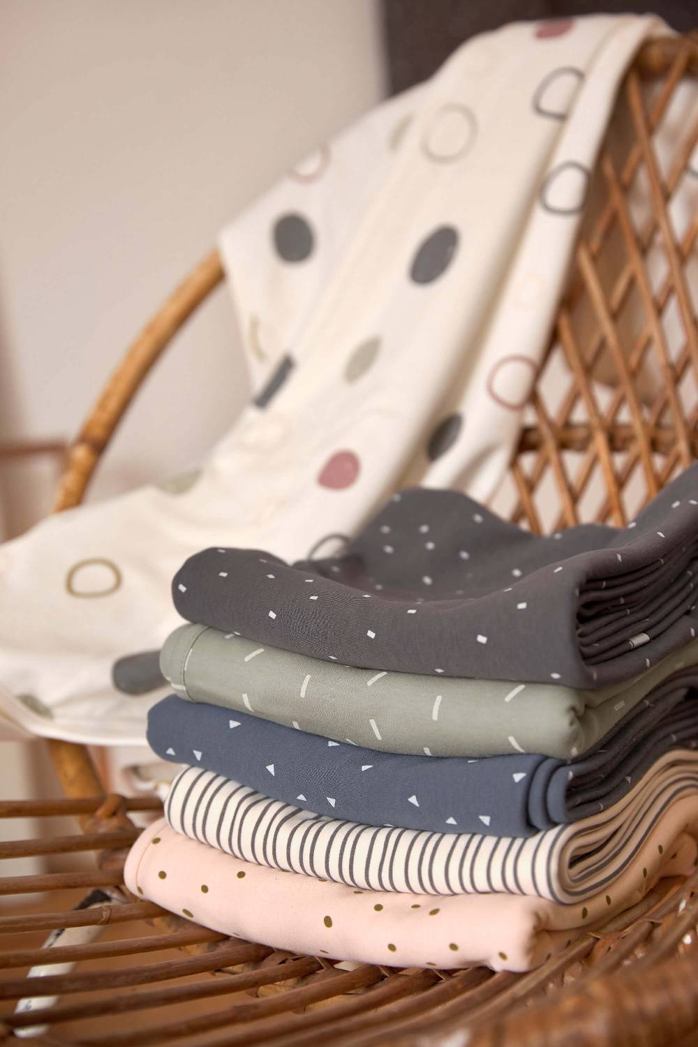 Lässig Babydecke - Bio Baumwolle, Striped Grey Riesige Rabatte