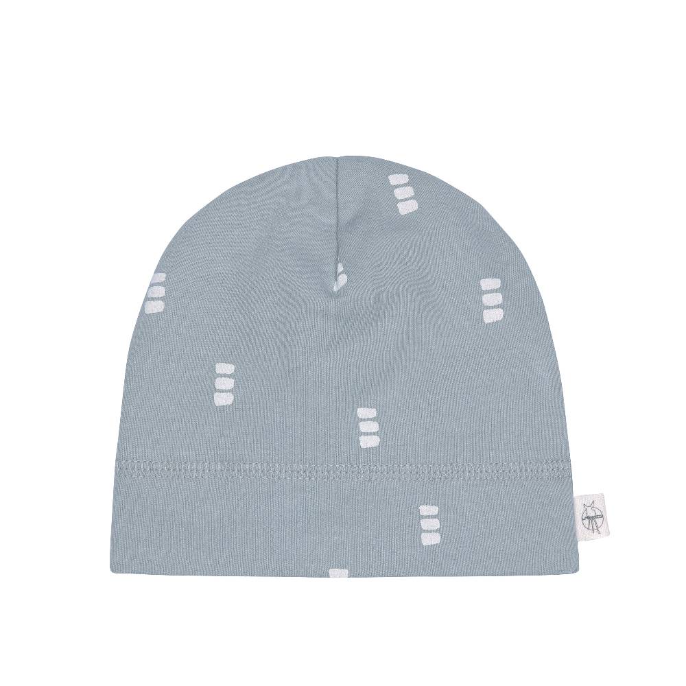 Lässig Beanie Baby - Bio Baumwolle, Blöcke, Blau