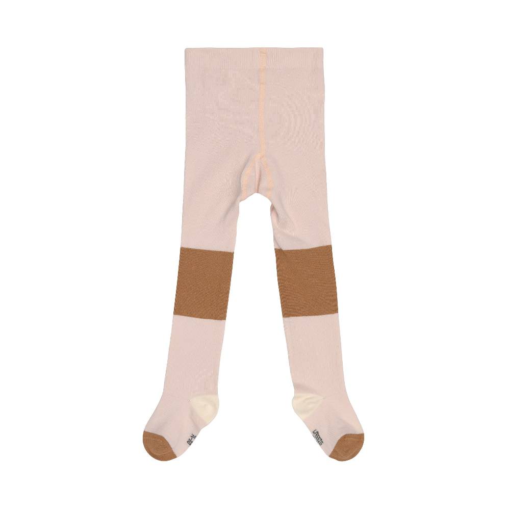 Lässig Strumpfhose GOTS - Tights, Block Streifen Rosa Karamell Rabatte dieses Monats