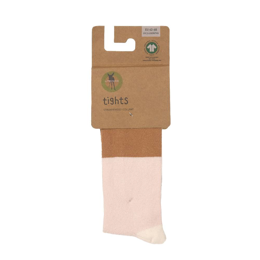 Lässig Strumpfhose GOTS - Tights, Block Streifen Rosa Karamell Rabatte dieses Monats