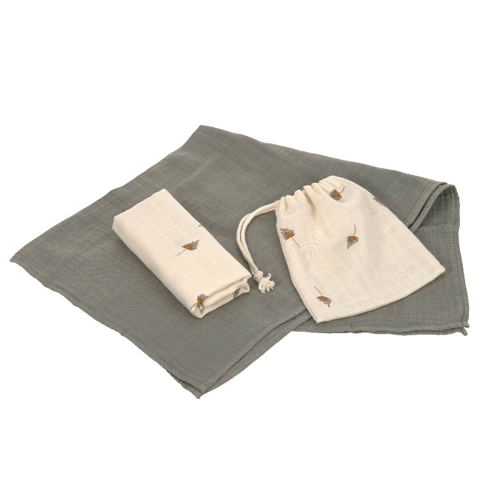 Lässig Mulltücher 2er Set M - Taupe, Grau Angebote