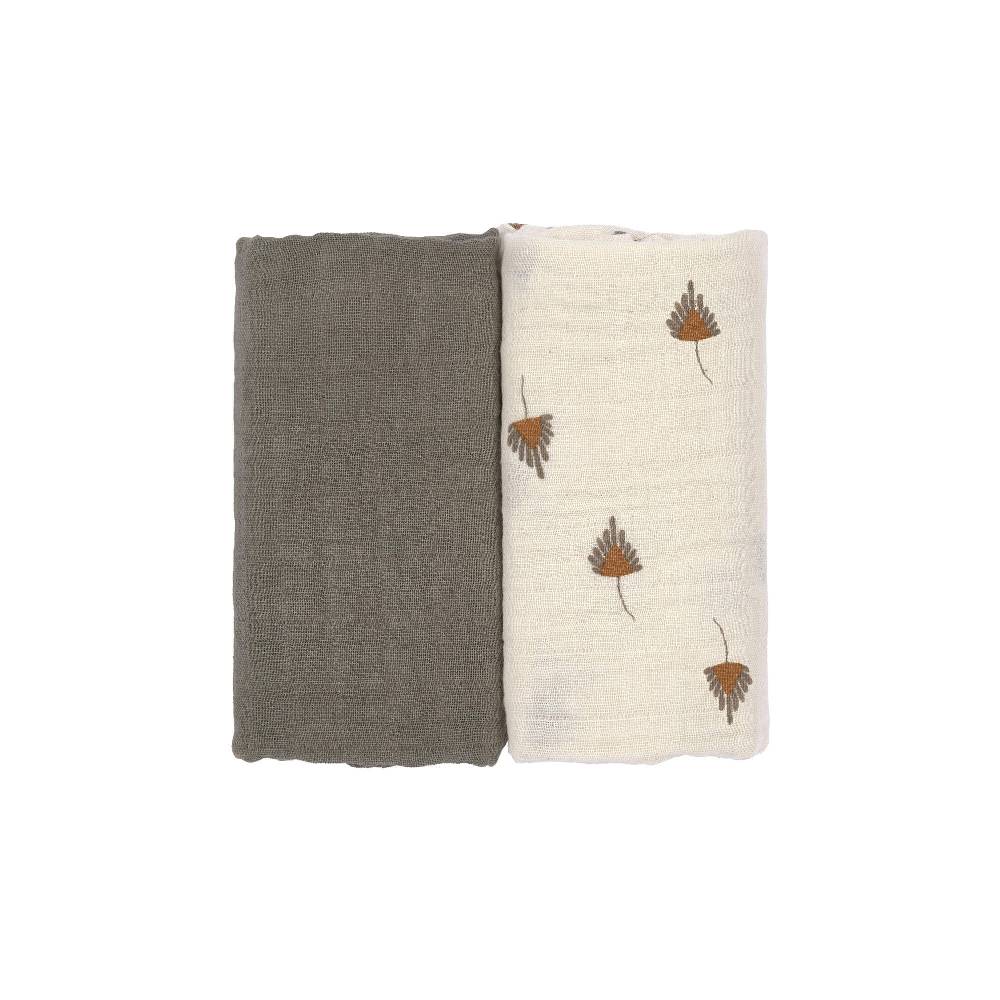 Lässig Mulltücher 2er Set M - Taupe, Grau Angebote