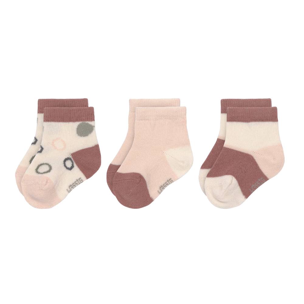 Lässig Kinder Sneaker Socken (3er-Set), Offwhite Schlussverkauf
