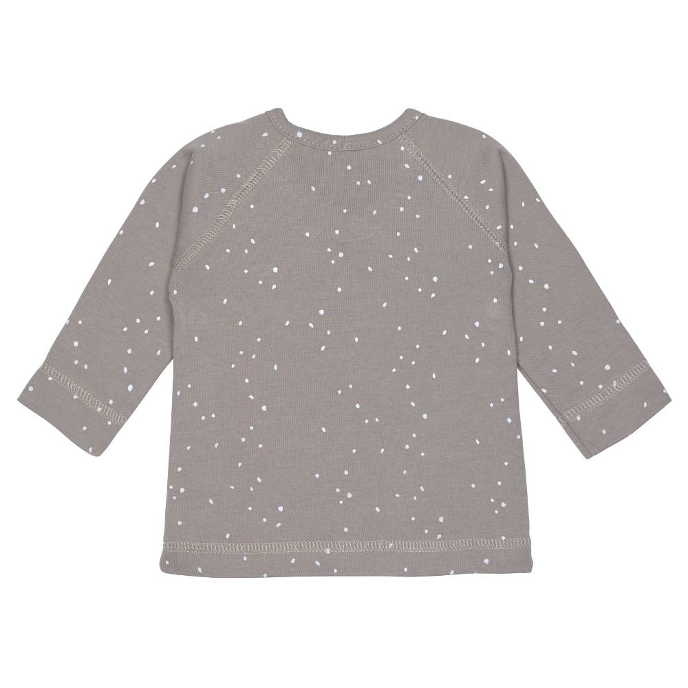 Lässig Baby Wickelshirt - Bio Baumwolle, Sprinkle, Grau Fabrikverkauf