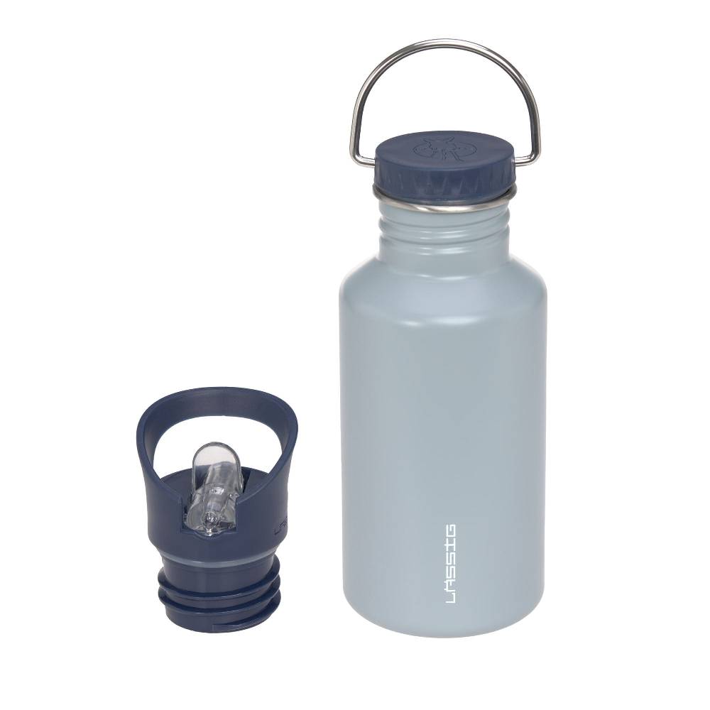 Lässig Edelstahl Kinder Trinkflasche - Unique, Hellblau