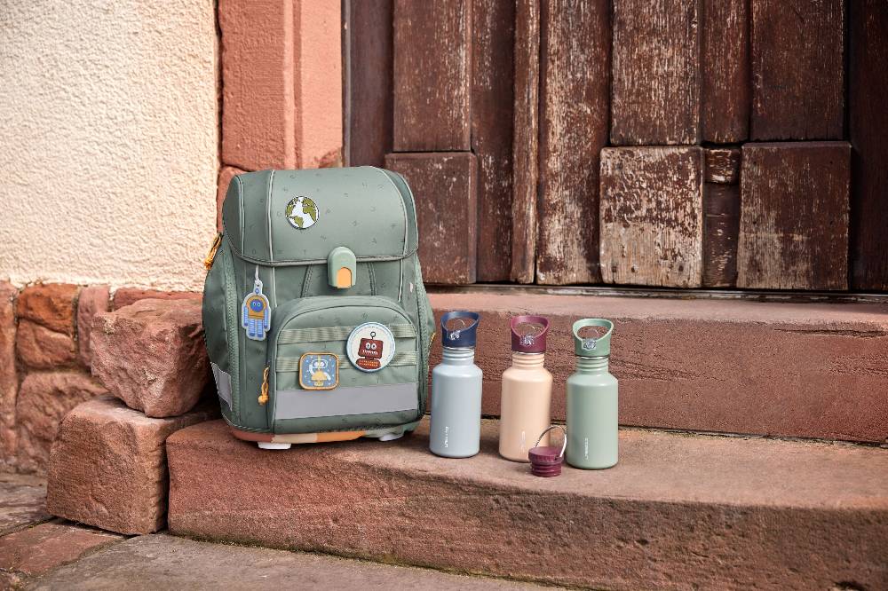 Lässig Edelstahl Kinder Trinkflasche - Unique, Hellblau Preisnachlass