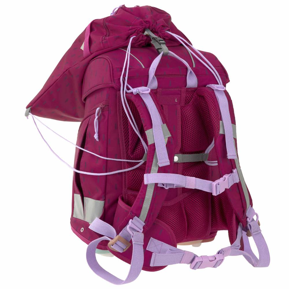 Lässig Schulranzen Set 7-teilig, Boxy Unique Speckles Berry Saisonschlussverkauf