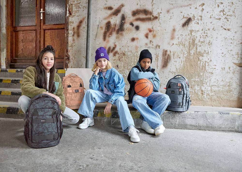 Lässig Schulrucksack - BOLD Origin Spots, Blau Heißer Verkauf