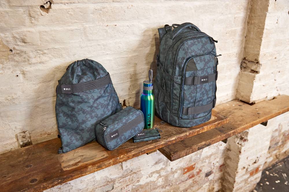 Lässig Schulrucksack - BOLD Origin Spots, Blau Heißer Verkauf
