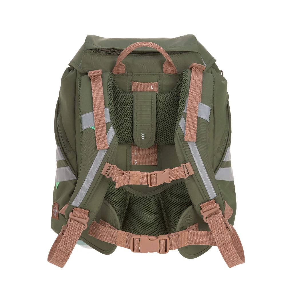 Lässig Schulranzen Set 7-teilig, Flexy Unique Olive Zeitlich begrenztes Angebot