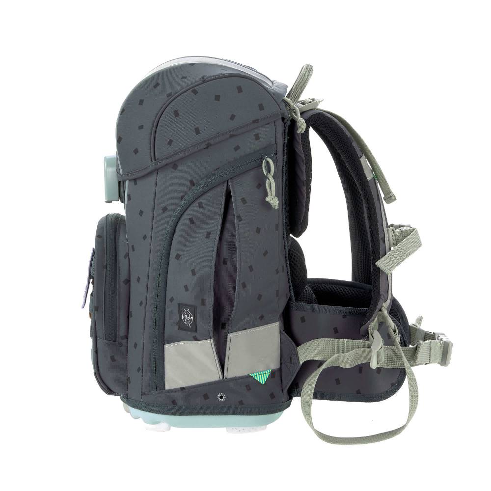 Lässig Schulranzen Set 7-teilig, Boxy Unique Speckles Anthracite Räumungsverkauf