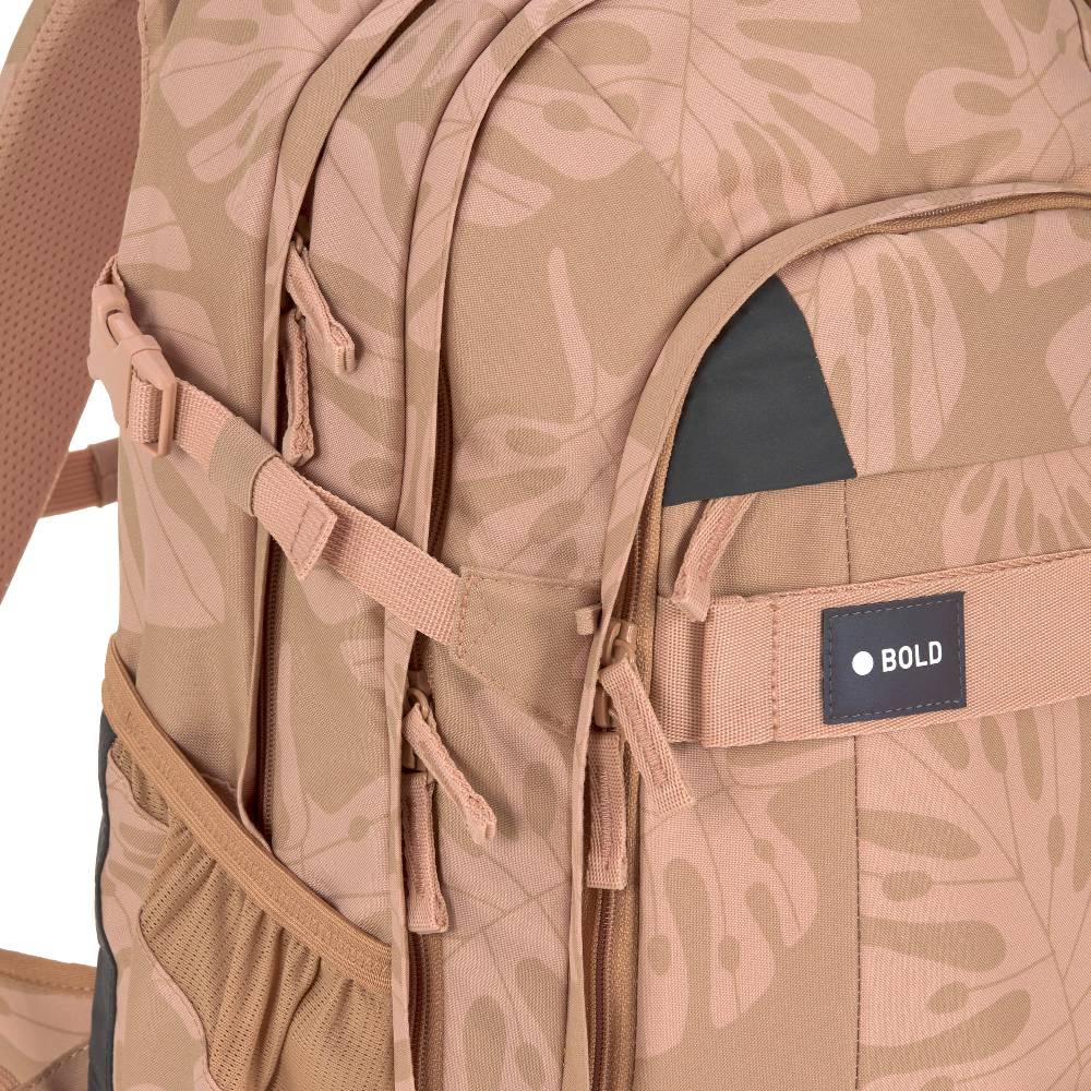 Lässig Schulrucksack - BOLD Origin Leaves, Karamell VIP-Rabatte