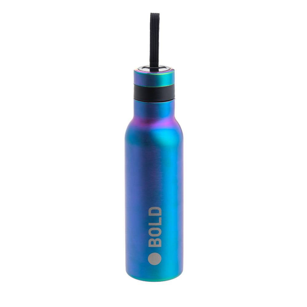 Lässig Edelstahl Kinder Trinkflasche Doppelwandig - BOLD, Blau Violett Tiefpreis