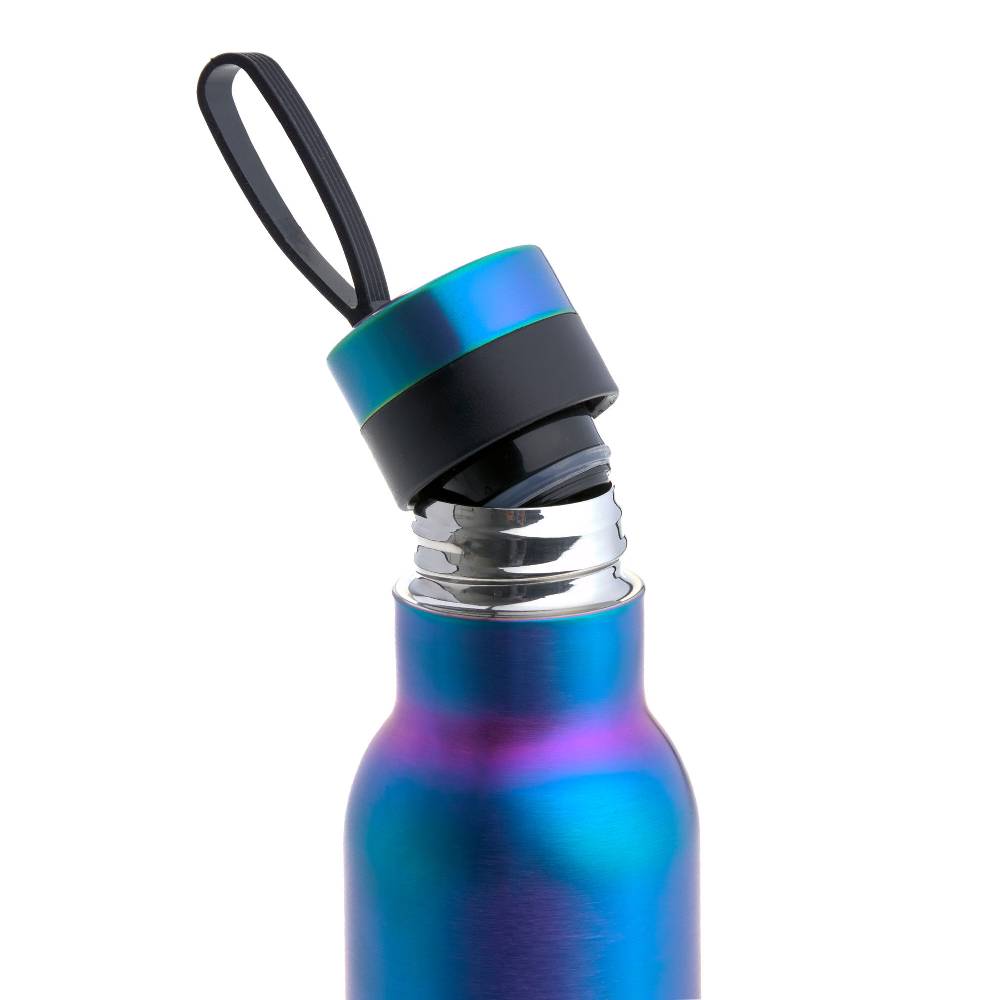Lässig Edelstahl Kinder Trinkflasche Doppelwandig - BOLD, Blau Violett Tiefpreis