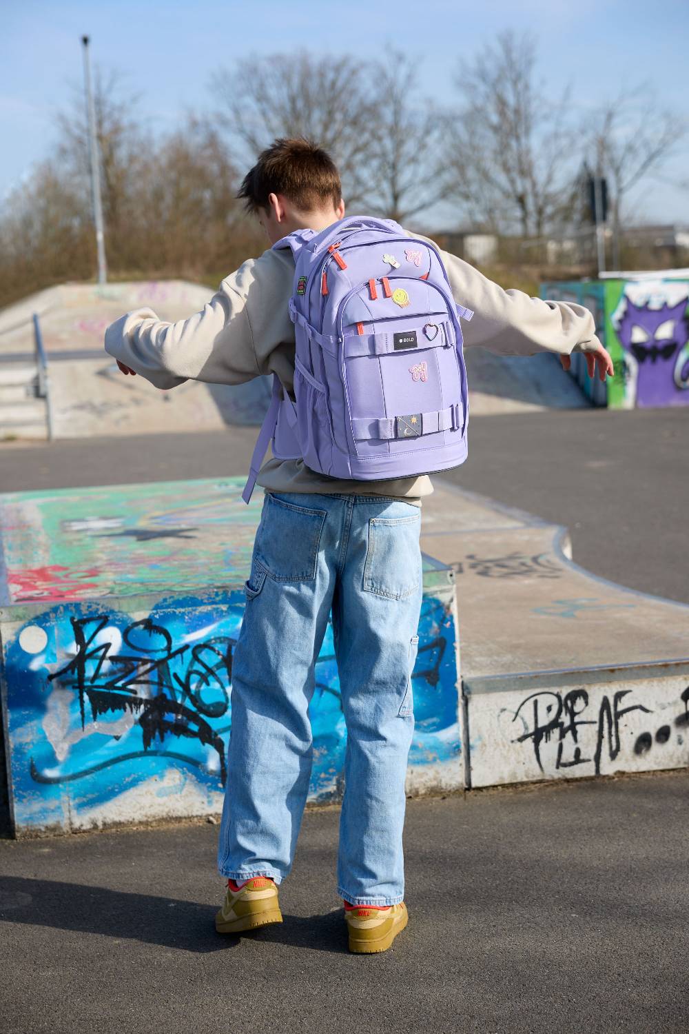 Lässig Schulrucksack - BOLD Origin, Lavendel Wochenangebot