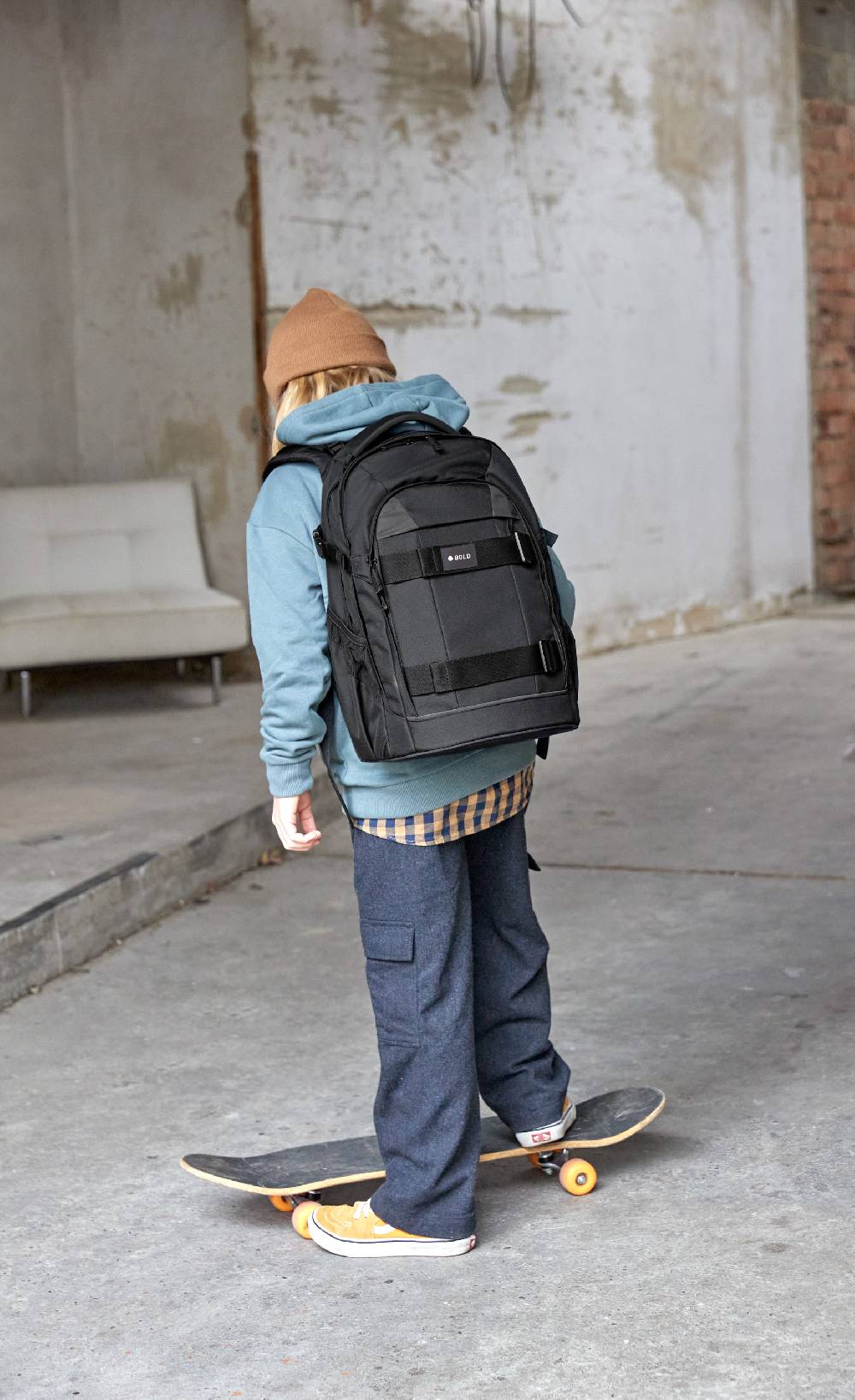 Lässig Schulrucksack - BOLD Origin, Schwarz Zeitbegrenzte Promotion