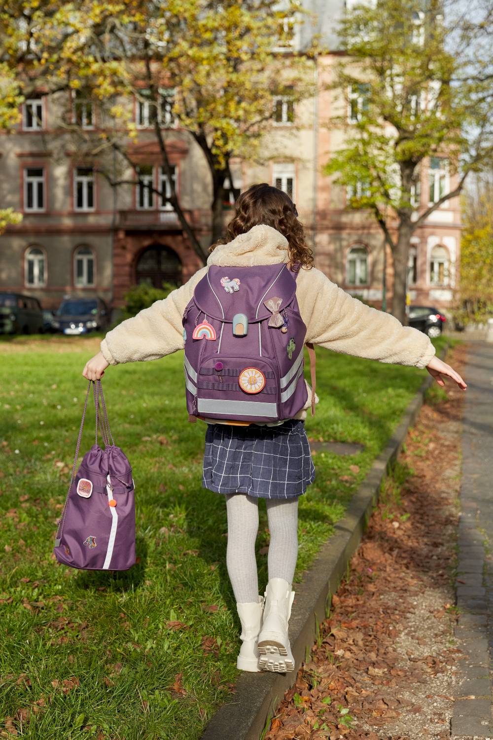 Lässig Schulranzen Set 7-teilig, Flexy Unique Purple Bis zu 55% Rabatt