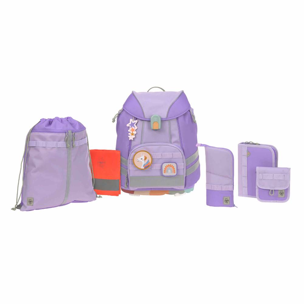 Lässig Schulranzen Set 7-teilig, Flexy Unique Violet
