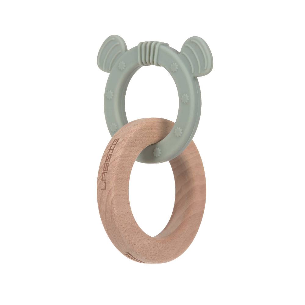 Lässig Holz Greifling mit Beißhilfe - Teether, Little Chums Cat