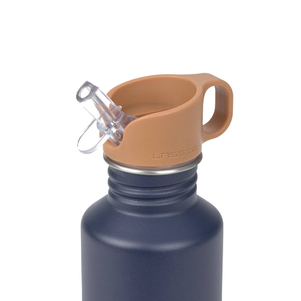 Lässig Edelstahl Kinder Trinkflasche - Little Gang, Smile, Blau Black Friday