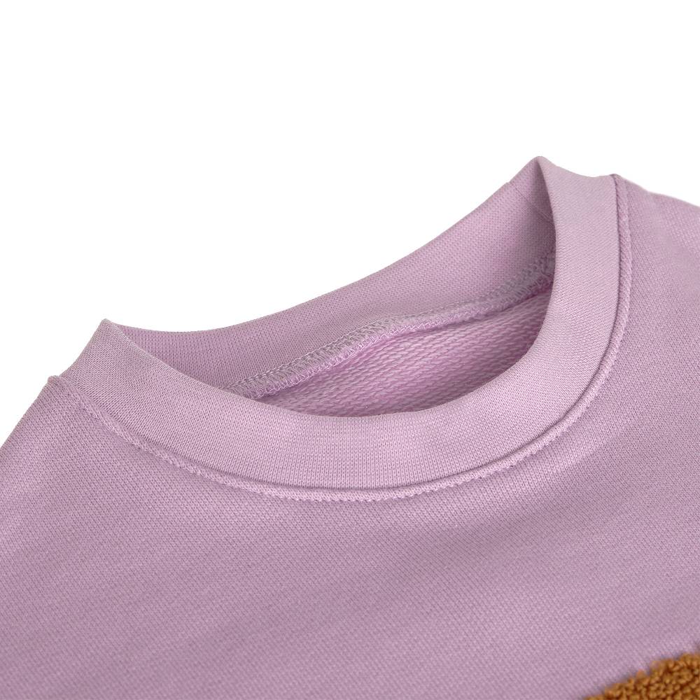 Lässig Kinder Pullover - Bio Baumwolle, Little Gang, Regenbogen Lila Osterangebot