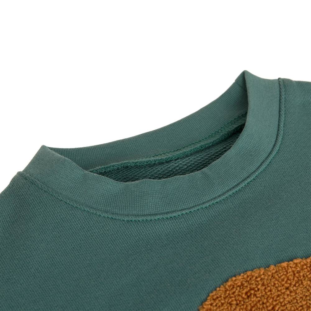 Lässig Kinder Pullover - Bio Baumwolle, Little Gang, Smile Grün Muttertagsangebot