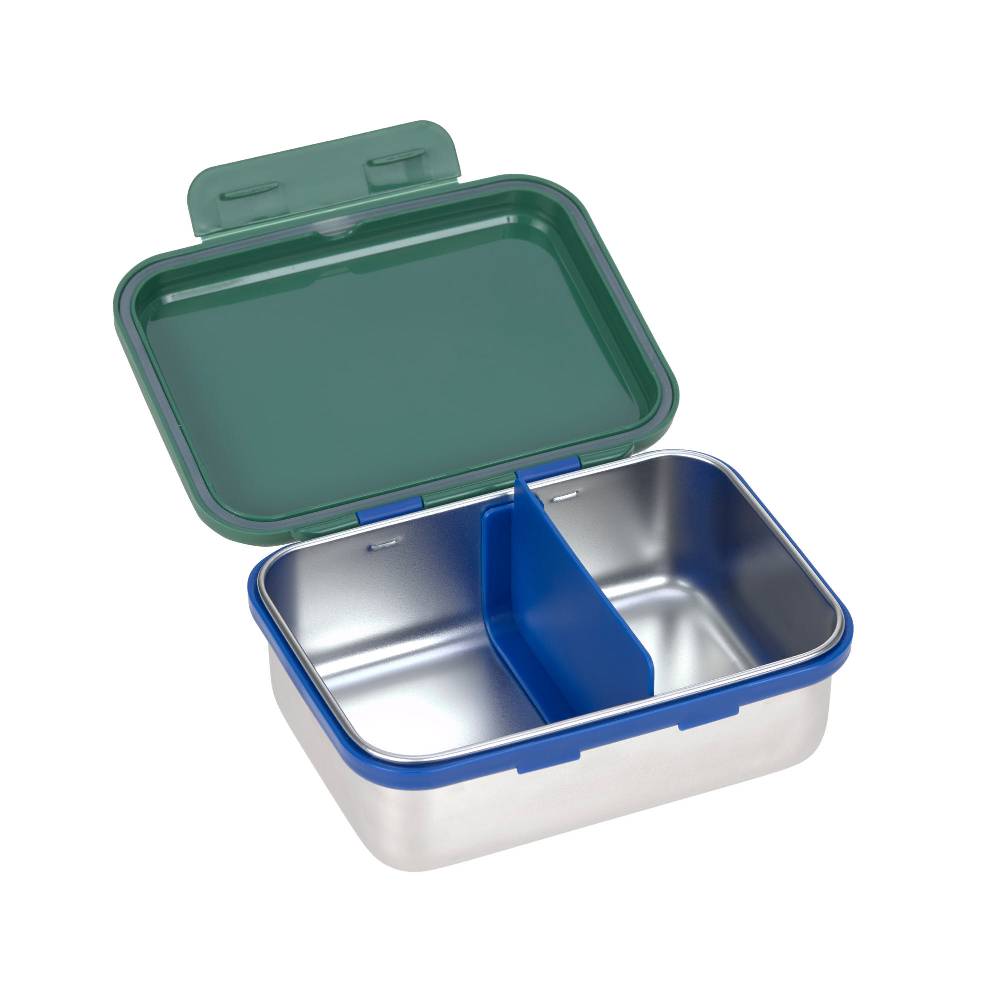 Lässig Brotdose Kinder - Edelstahl Lunchbox, Little Gang Regenbogen Grün Online Outlet