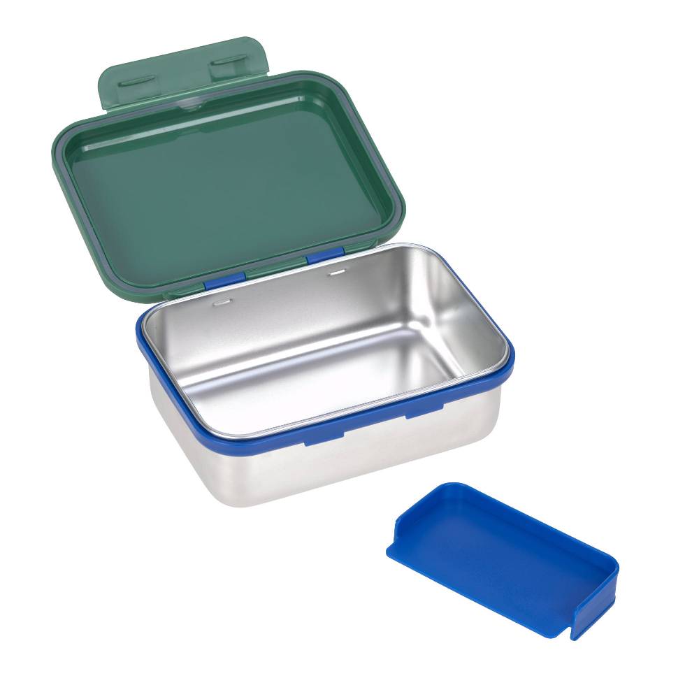 Lässig Brotdose Kinder - Edelstahl Lunchbox, Little Gang Regenbogen Grün Online Outlet