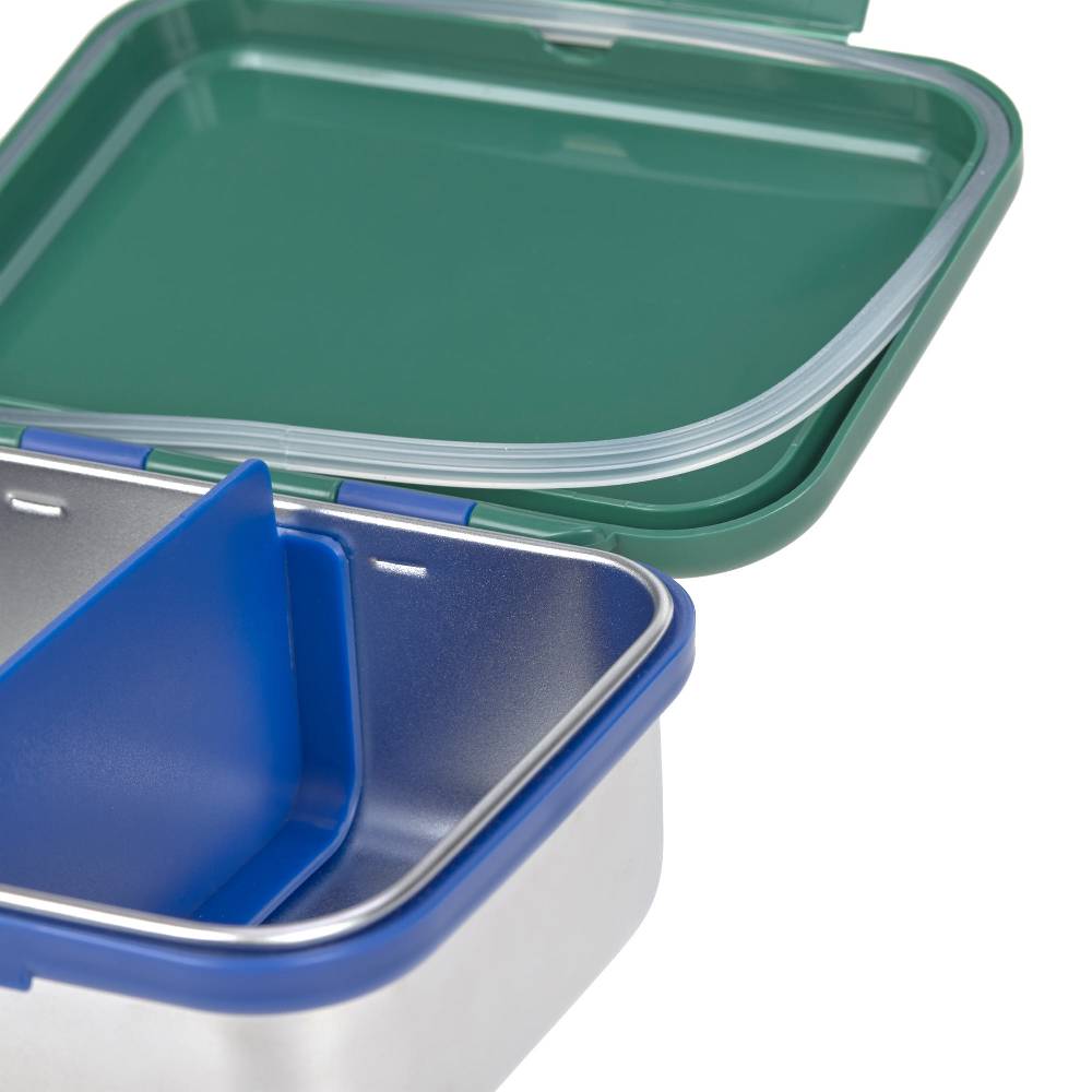 Lässig Brotdose Kinder - Edelstahl Lunchbox, Little Gang Regenbogen Grün Online Outlet