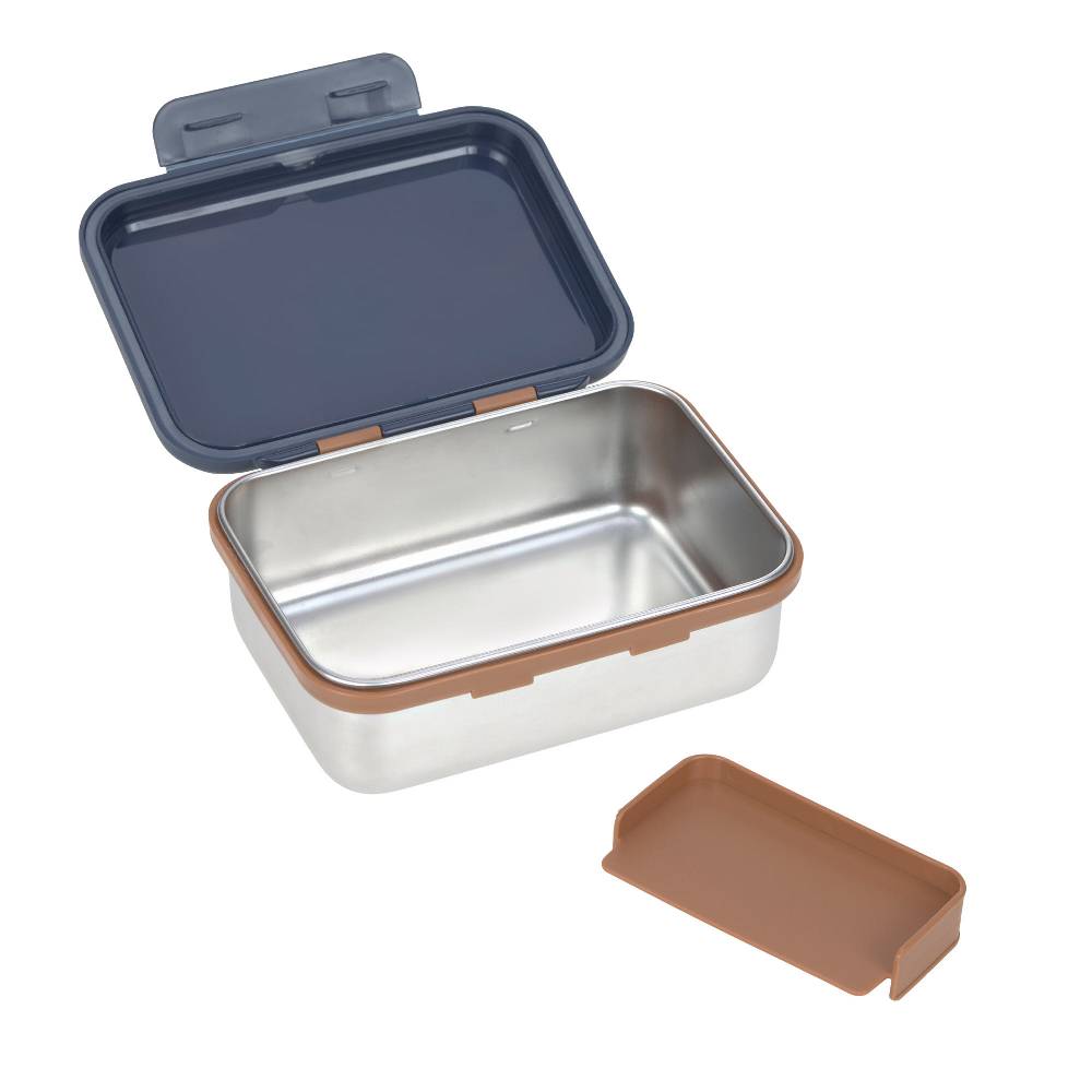 Lässig Brotdose Kinder - Edelstahl Lunchbox, Little Gang Smile Blau Zeitlich begrenztes Angebot
