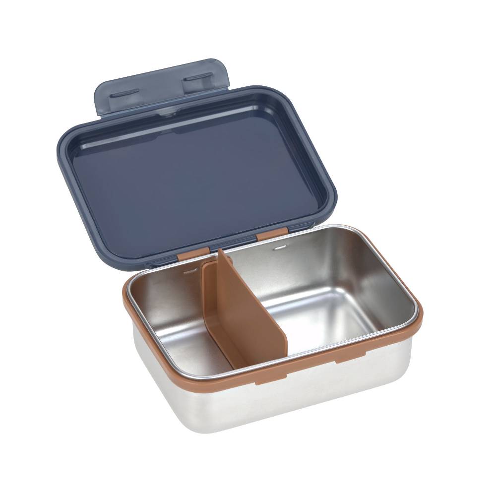 Lässig Brotdose Kinder - Edelstahl Lunchbox, Little Gang Smile Blau Zeitlich begrenztes Angebot