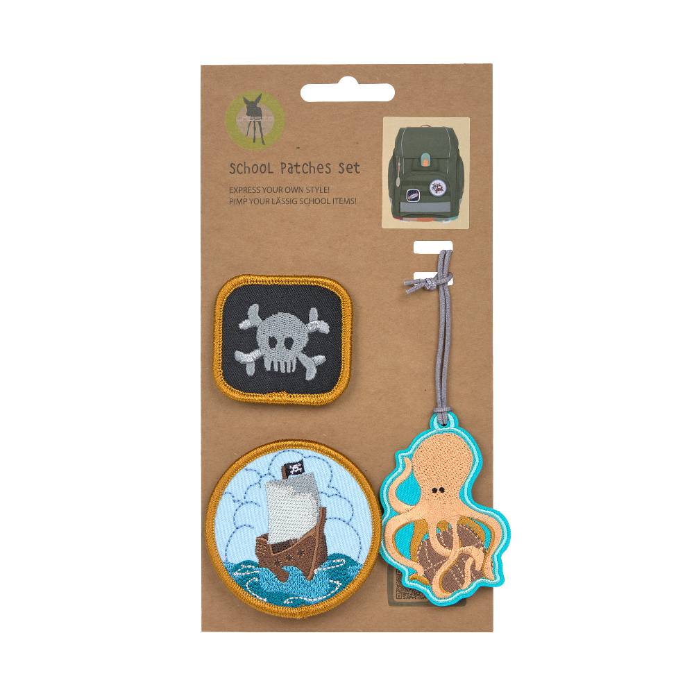 Lässig Anhänger & Patches - Schul Set Unique, Pirat Blitzangebot