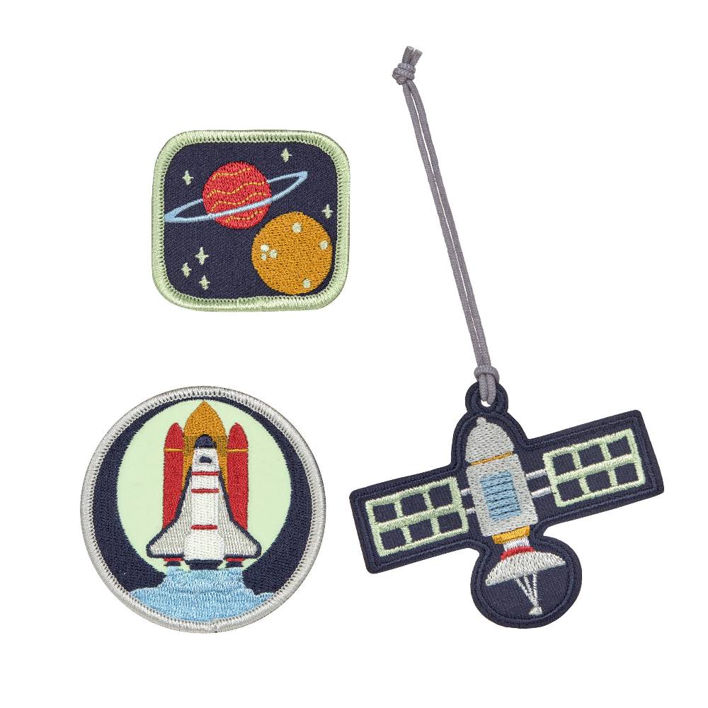 Lässig Anhänger & Patches - Schul Set, Unique Weltraum Räumungsverkauf