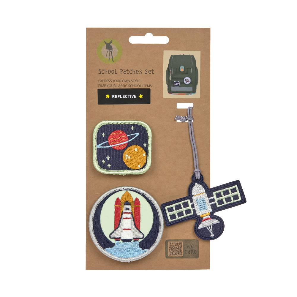 Lässig Anhänger & Patches - Schul Set, Unique Weltraum Räumungsverkauf
