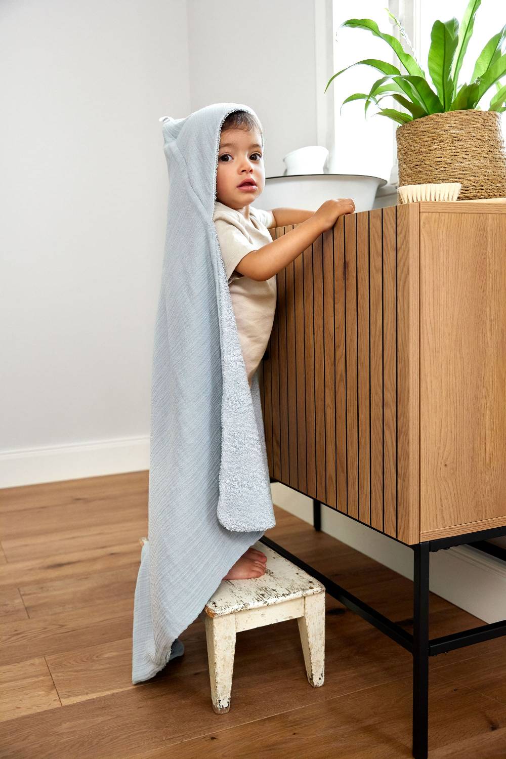 Lässig Kapuzenhandtuch Baby, Hellblau Wochenangebot