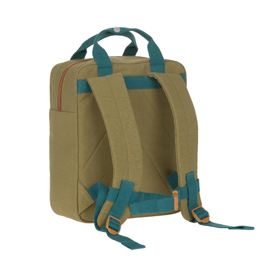 Lässig Kindergartenrucksack Square Little One & Me - Small, Oliv Letzte 2 Tage
