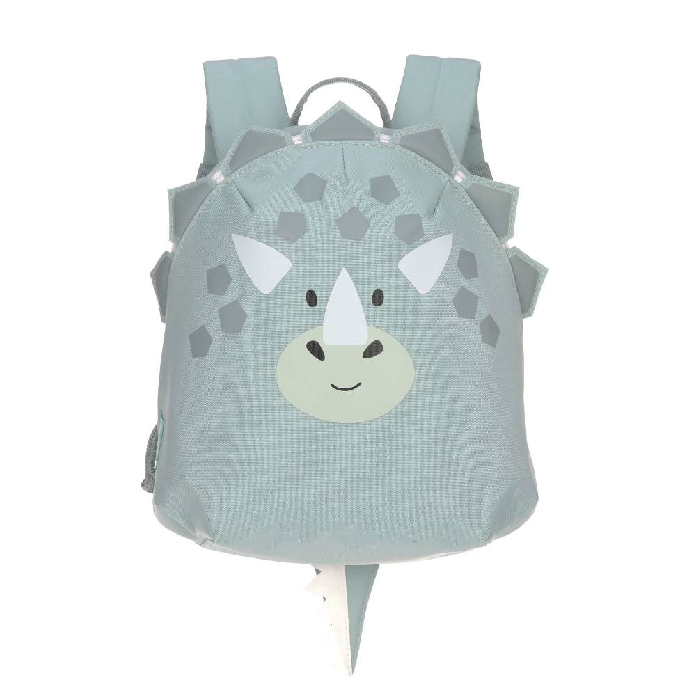 Lässig Kindergartenrucksack Tiny - Dinosaurier, Grau