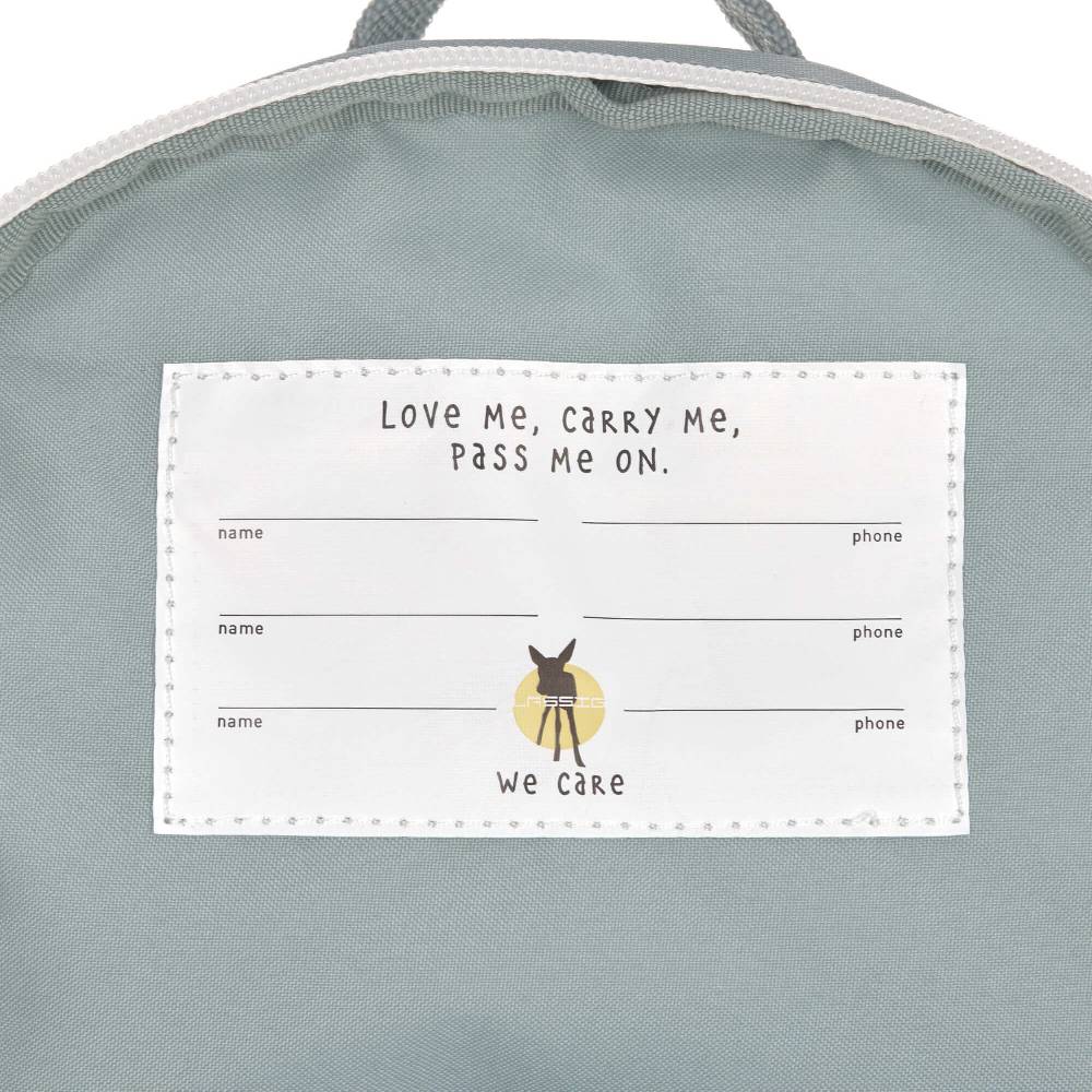 Lässig Kindergartenrucksack Tiny - Dinosaurier, Grau Nur für heute