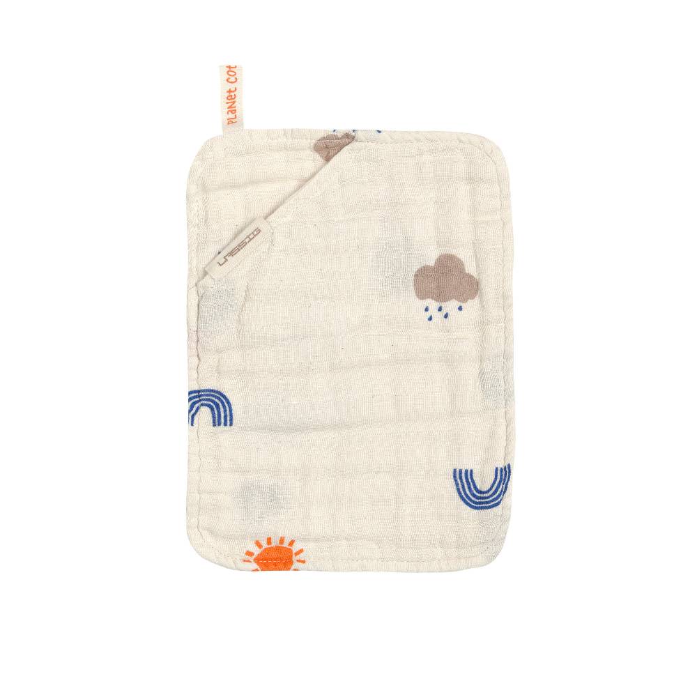 Lässig Musselin Set (Kapuzenhandtuch + Waschhandschuhe) - Nature, Beige Discount Store für neue Produkte