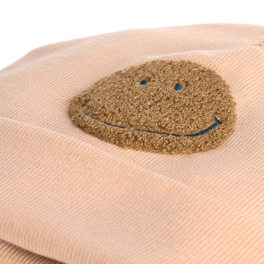 Lässig Beanie Mütze Kinder - Merino Wolle, Little Gang, Smile Rosa Kostenloser Versand international