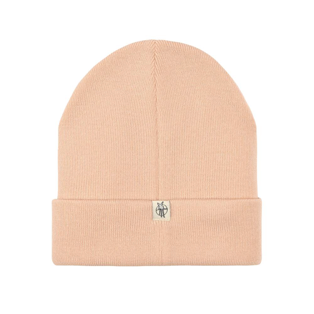 Lässig Beanie Mütze Kinder - Merino Wolle, Little Gang, Smile Rosa Kostenloser Versand international