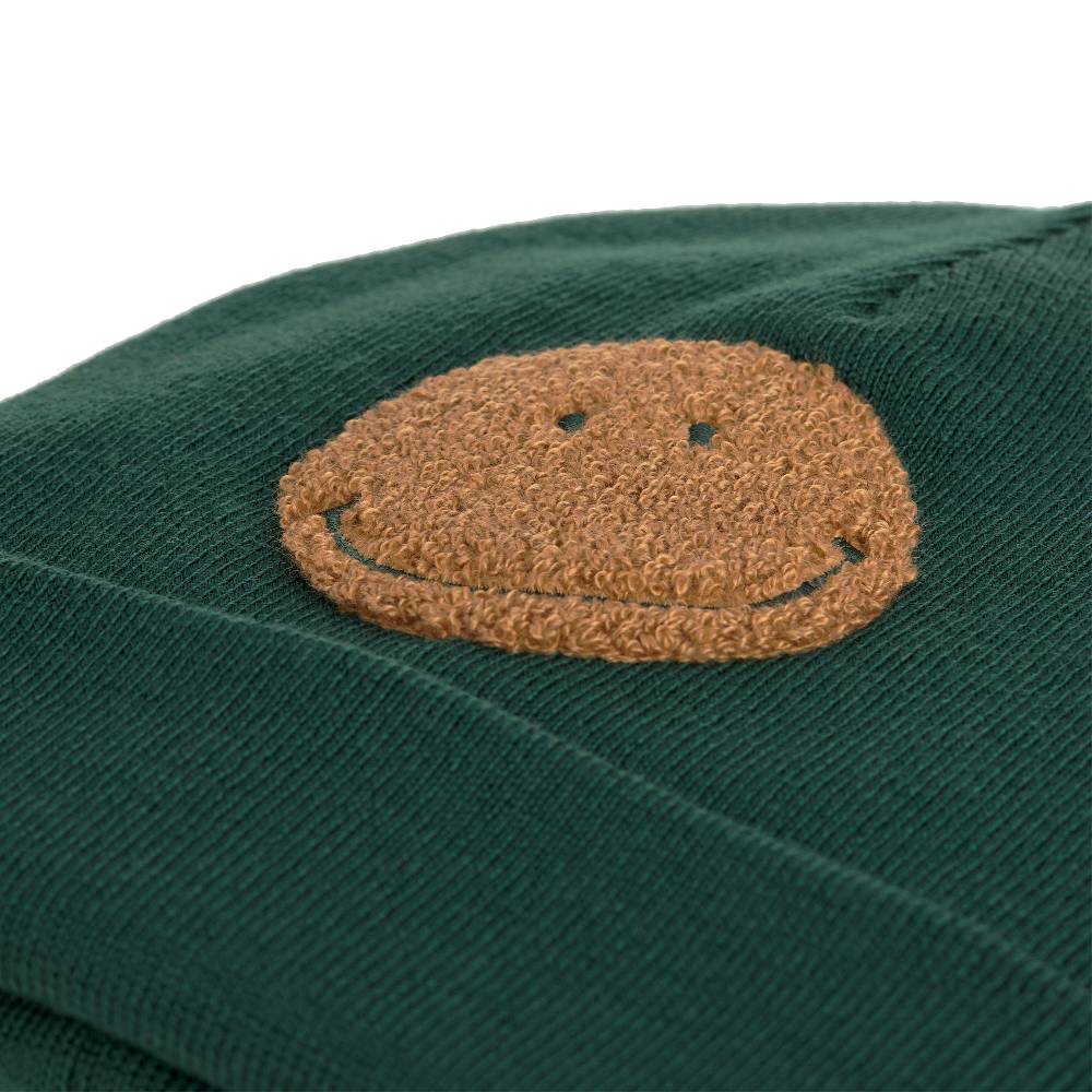 Lässig Beanie Mütze Kinder - Merino Wolle, Little Gang, Smile Grün Speichern exportieren