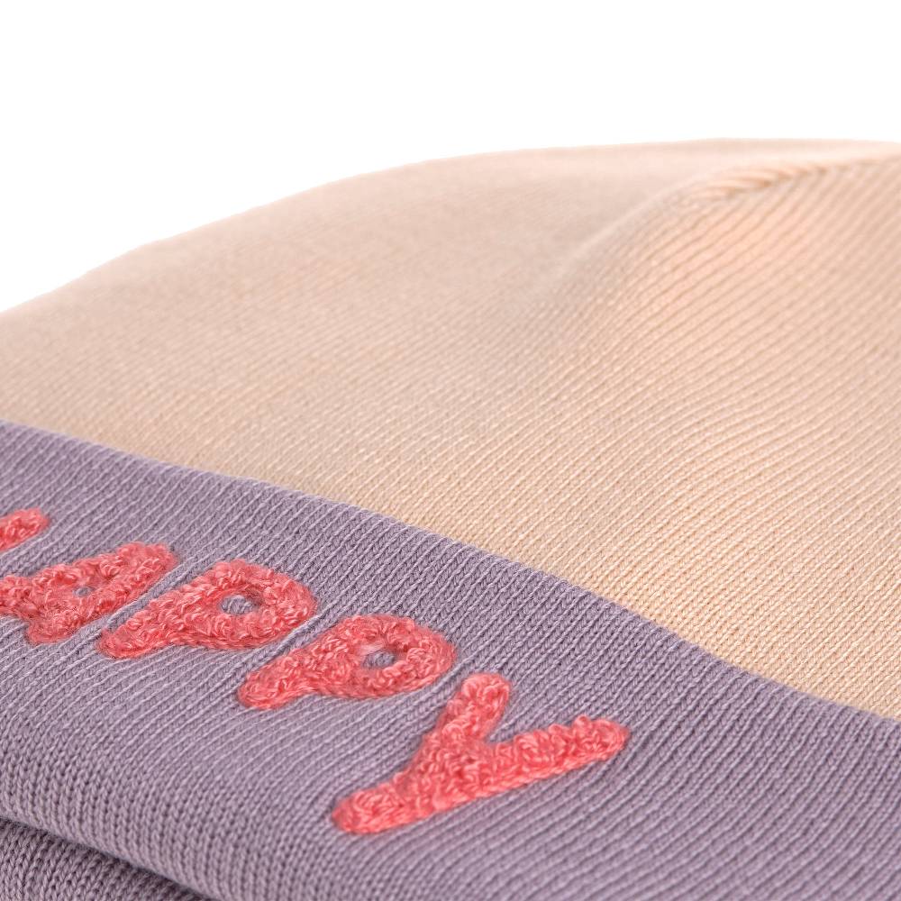 Lässig Beanie Mütze Kinder - Merino Wolle, Little Gang, Happy Rosa Black Friday Preise