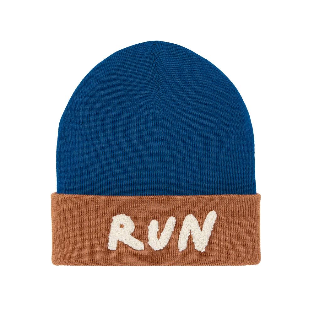 Lässig Beanie Mütze Kinder - Merino Wolle, Little Gang, Run Braun zollfrei