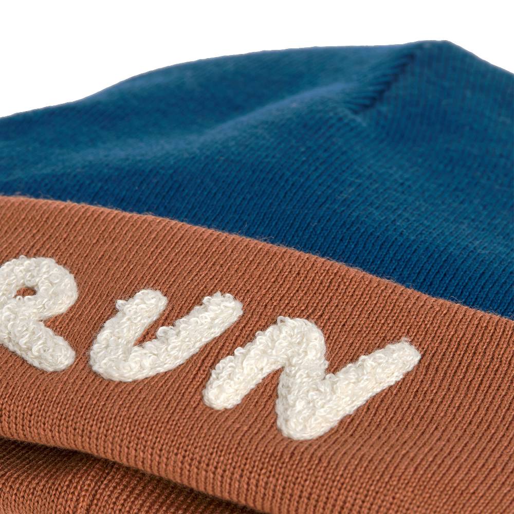 Lässig Beanie Mütze Kinder - Merino Wolle, Little Gang, Run Braun zollfrei