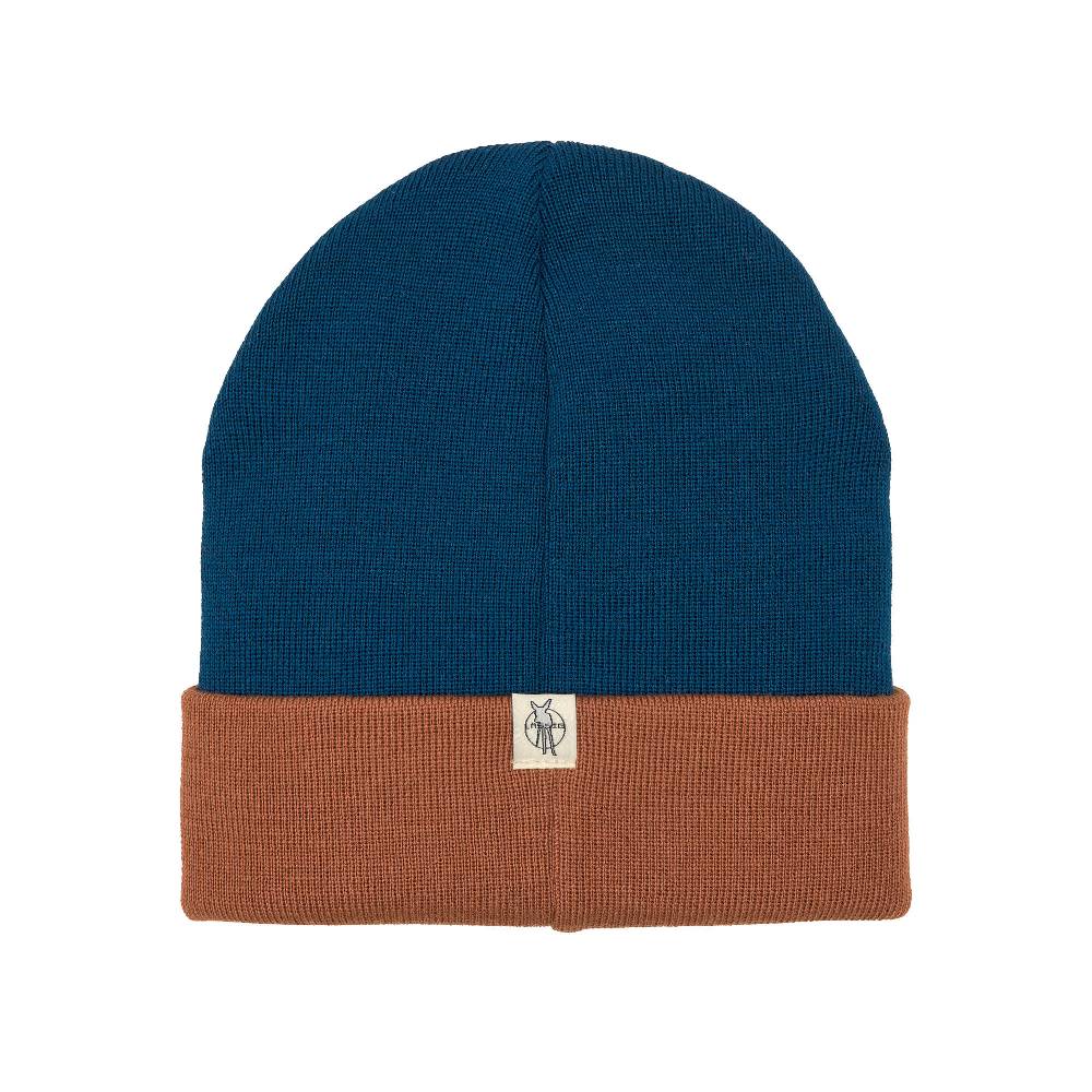 Lässig Beanie Mütze Kinder - Merino Wolle, Little Gang, Run Braun zollfrei