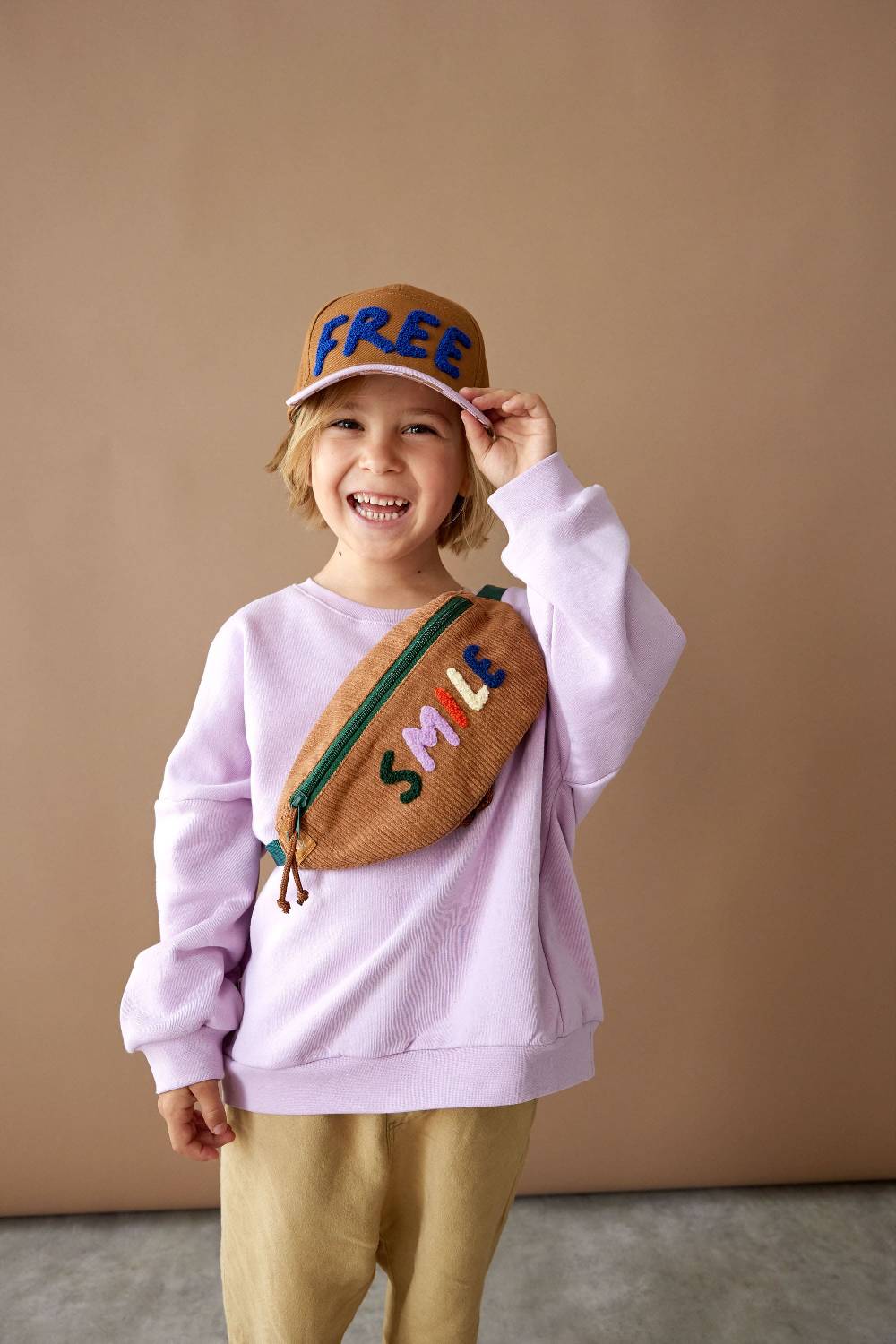 Lässig Basecap Kinder - Little Gang, Free Karamell Auslauf