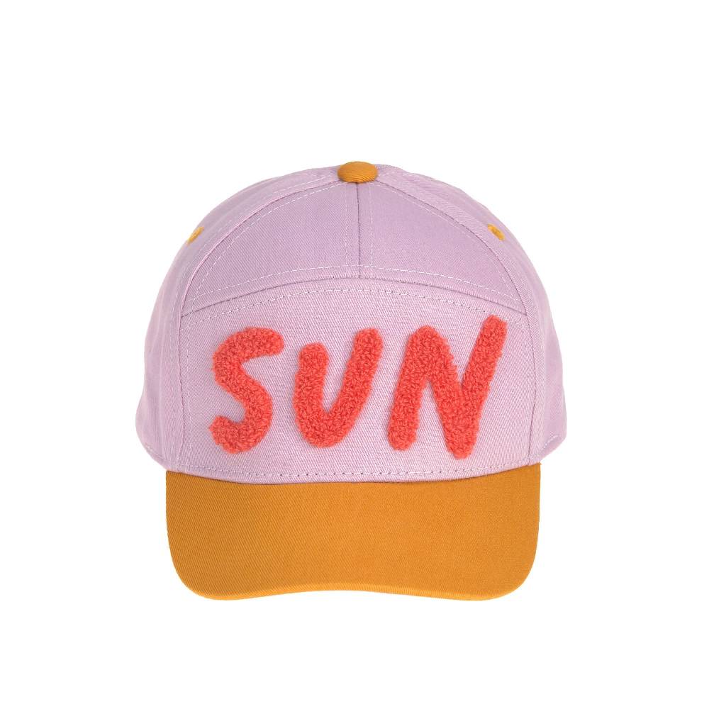 Lässig Basecap Kinder - Sun, Gold Lila Verkauf