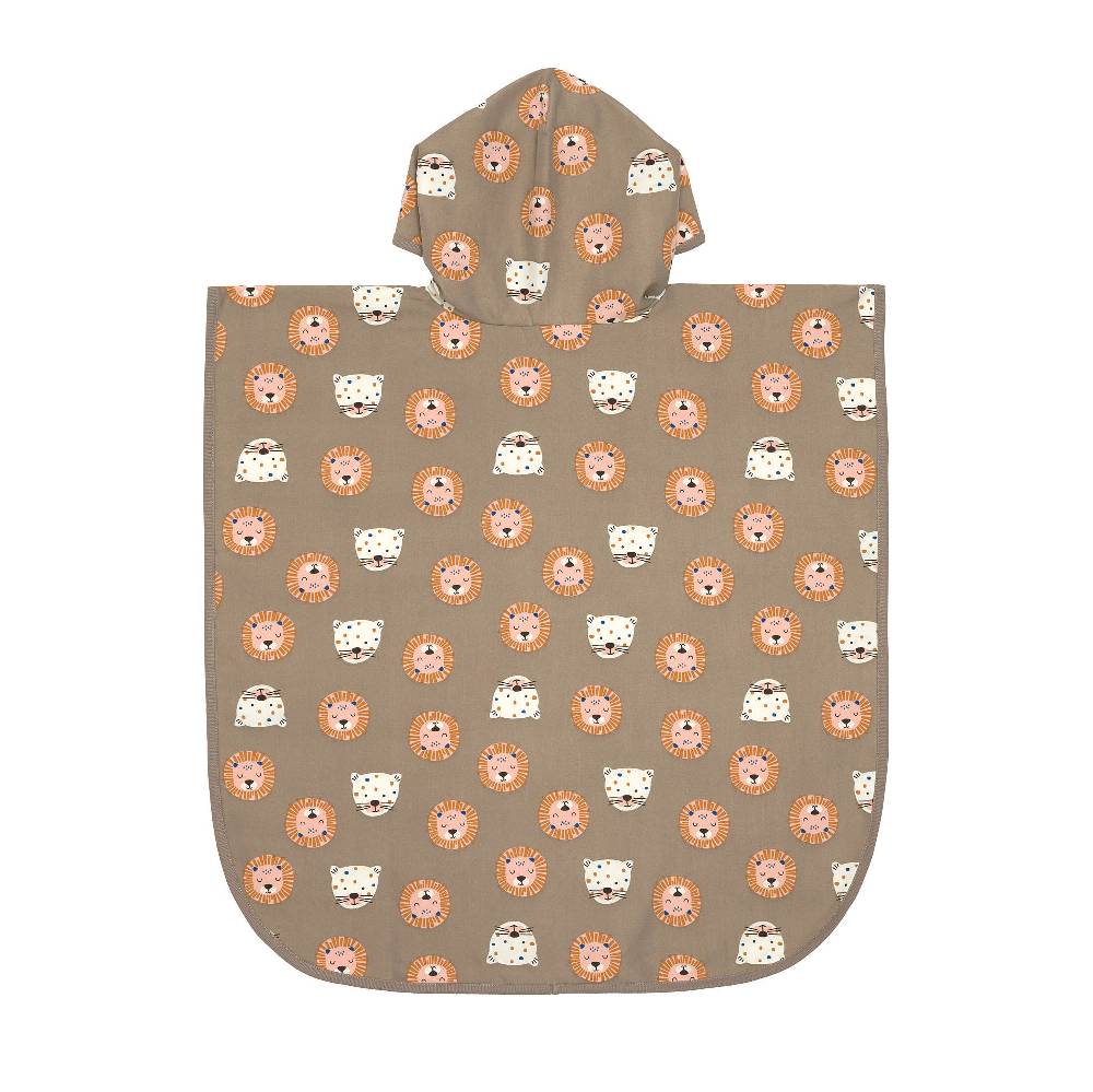 Lässig UV Badeponcho Kinder - Wildkatzen, Braun Rabatt